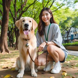 ドッグトレーナーと犬